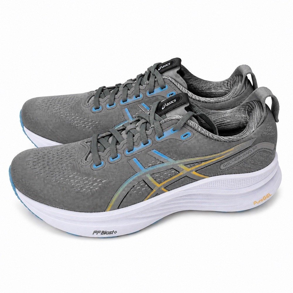 Asics Gel-Kayano 32 Steel Grey/Aegean Blue 1011C052-022 Men's Size 9.5